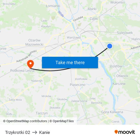 Trzykrotki 02 to Kanie map