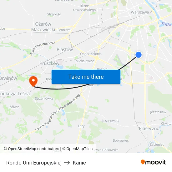 Rondo Unii Europejskiej to Kanie map