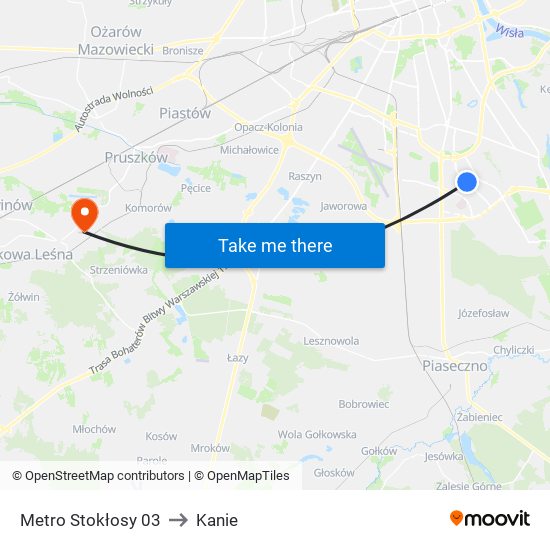 Metro Stokłosy 03 to Kanie map