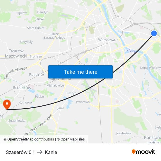 Szaserów 01 to Kanie map