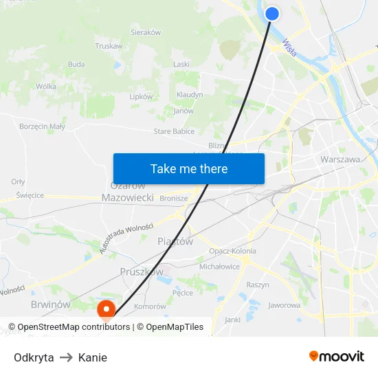 Odkryta to Kanie map