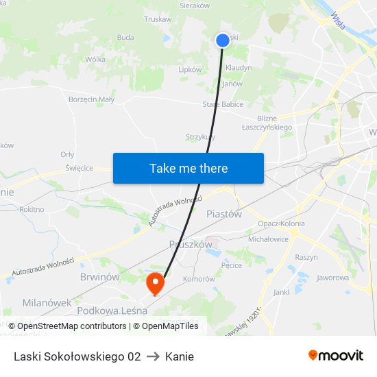 Laski Sokołowskiego 02 to Kanie map