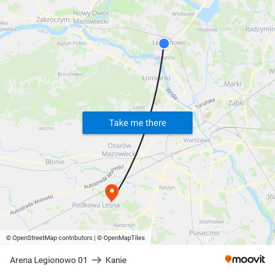 Arena Legionowo 01 to Kanie map