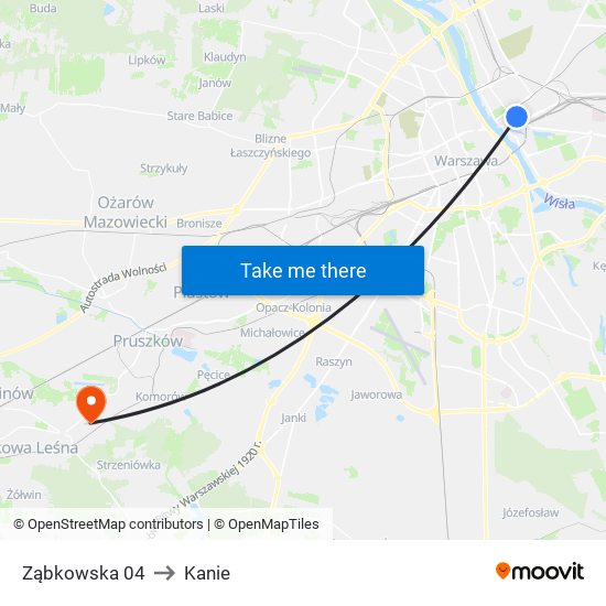 Ząbkowska 04 to Kanie map