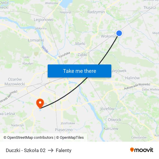 Duczki - Szkoła 02 to Falenty map