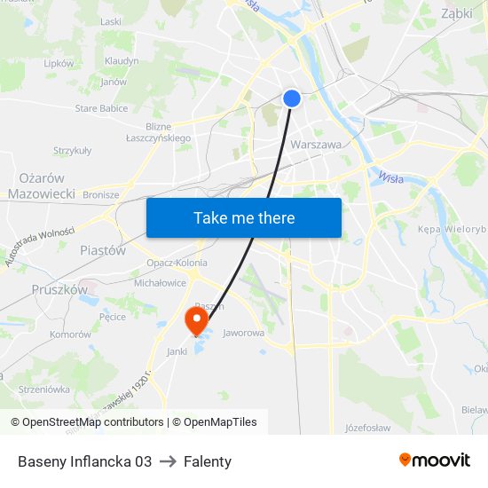 Baseny Inflancka 03 to Falenty map