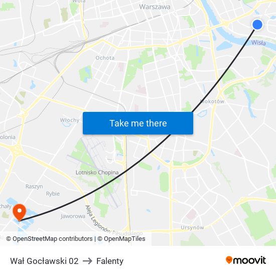 Wał Gocławski 02 to Falenty map