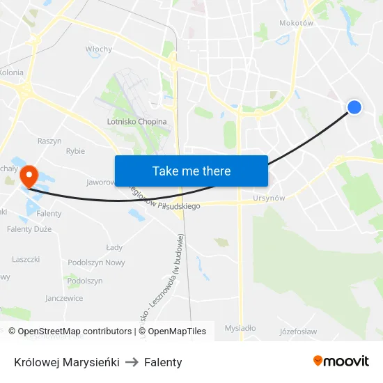 Królowej Marysieńki to Falenty map