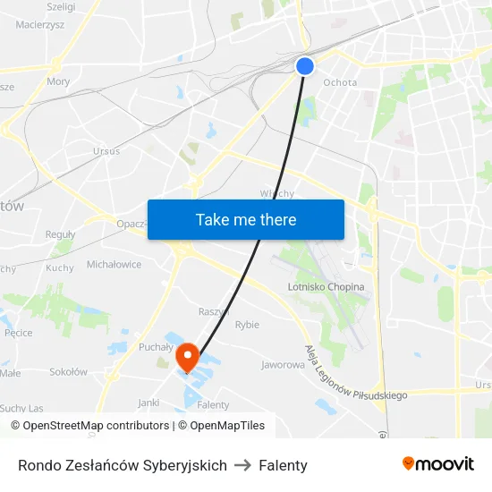 Rondo Zesłańców Syberyjskich to Falenty map