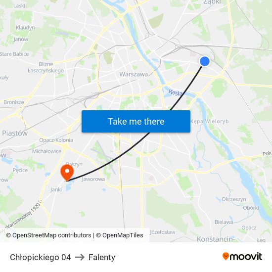 Chłopickiego 04 to Falenty map