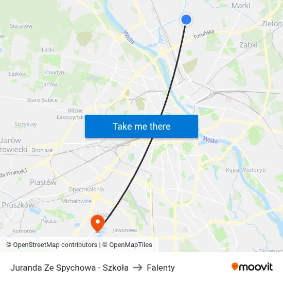 Juranda Ze Spychowa - Szkoła to Falenty map