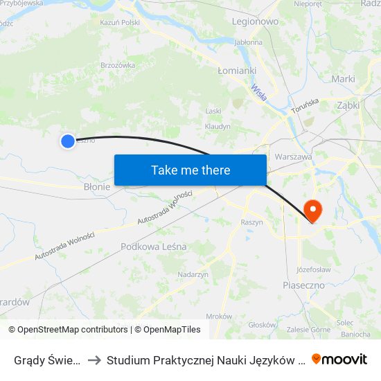 Grądy Świerkowa 02 to Studium Praktycznej Nauki Języków Obcych (SPNJO) SGGW map