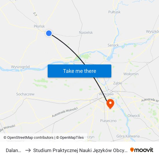 Dalanówek to Studium Praktycznej Nauki Języków Obcych (SPNJO) SGGW map