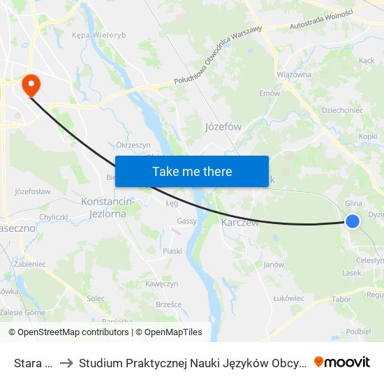 Stara Wieś to Studium Praktycznej Nauki Języków Obcych (SPNJO) SGGW map