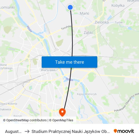 Augustów 02 to Studium Praktycznej Nauki Języków Obcych (SPNJO) SGGW map