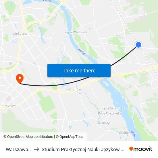 Warszawa Radość to Studium Praktycznej Nauki Języków Obcych (SPNJO) SGGW map