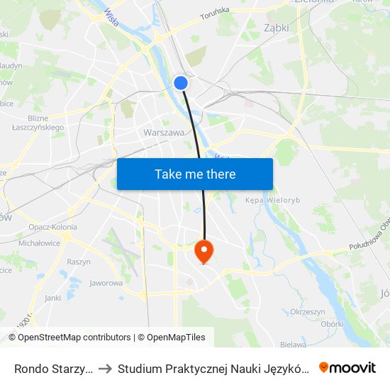 Rondo Starzyńskiego to Studium Praktycznej Nauki Języków Obcych (SPNJO) SGGW map