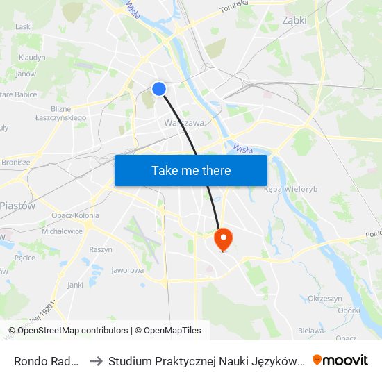 Rondo Radosława 09 to Studium Praktycznej Nauki Języków Obcych (SPNJO) SGGW map