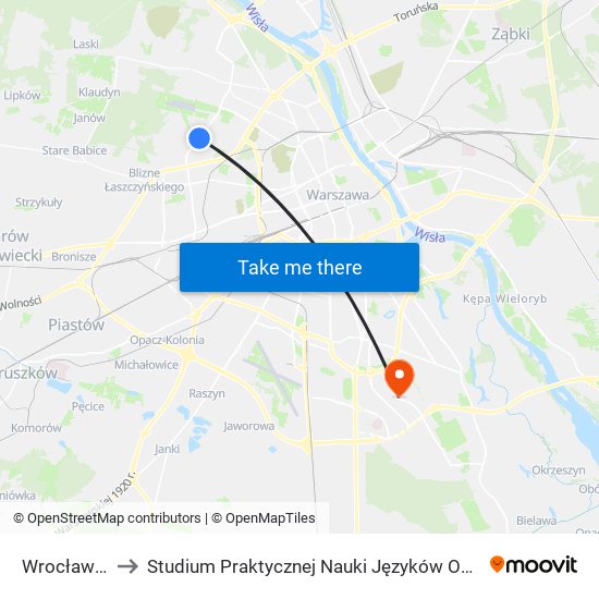 Wrocławska to Studium Praktycznej Nauki Języków Obcych (SPNJO) SGGW map