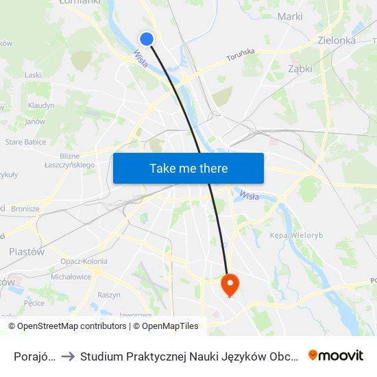 Porajów 02 to Studium Praktycznej Nauki Języków Obcych (SPNJO) SGGW map