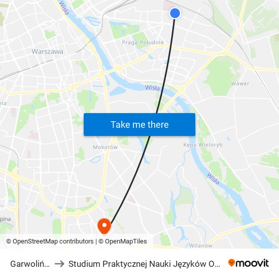 Garwolińska 02 to Studium Praktycznej Nauki Języków Obcych (SPNJO) SGGW map