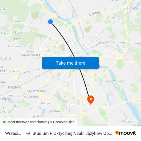 Wrzeciono 01 to Studium Praktycznej Nauki Języków Obcych (SPNJO) SGGW map