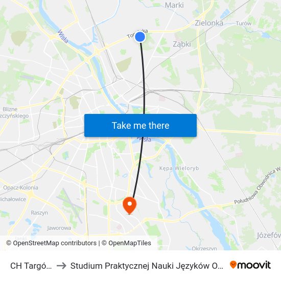 CH Targówek to Studium Praktycznej Nauki Języków Obcych (SPNJO) SGGW map