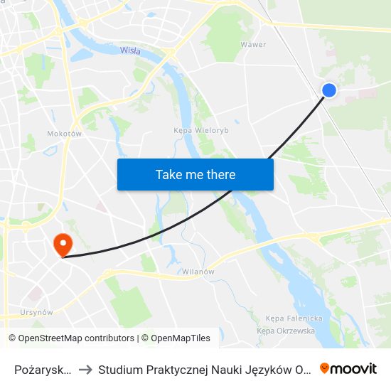 Pożaryskiego to Studium Praktycznej Nauki Języków Obcych (SPNJO) SGGW map