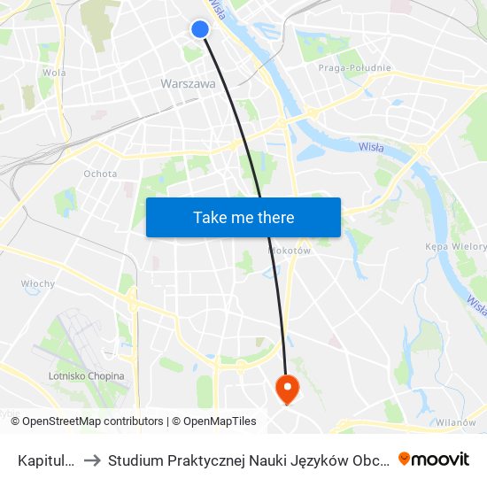 Kapitulna 01 to Studium Praktycznej Nauki Języków Obcych (SPNJO) SGGW map