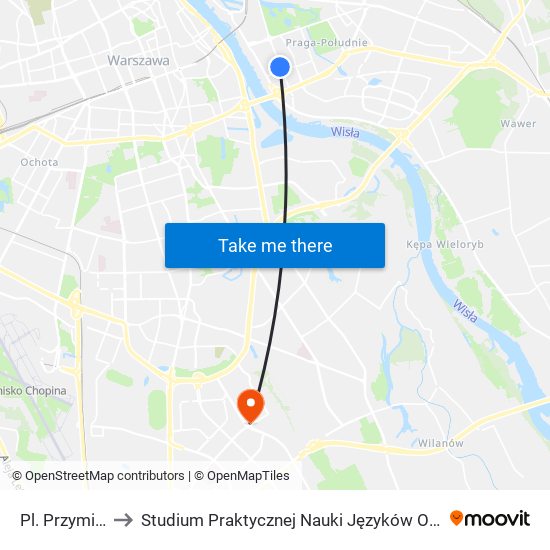 Pl. Przymierza to Studium Praktycznej Nauki Języków Obcych (SPNJO) SGGW map