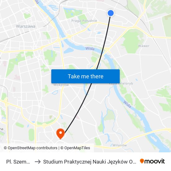 Pl. Szembeka 02 to Studium Praktycznej Nauki Języków Obcych (SPNJO) SGGW map