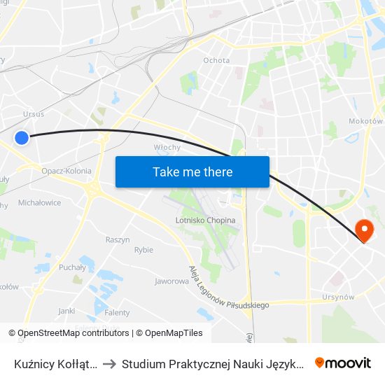 Kuźnicy Kołłątajowskiej 01 to Studium Praktycznej Nauki Języków Obcych (SPNJO) SGGW map