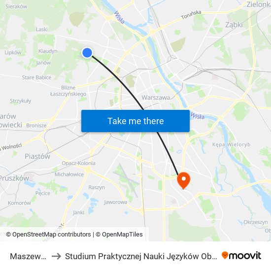 Maszewska 01 to Studium Praktycznej Nauki Języków Obcych (SPNJO) SGGW map