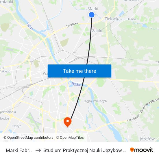 Marki Fabryczna to Studium Praktycznej Nauki Języków Obcych (SPNJO) SGGW map