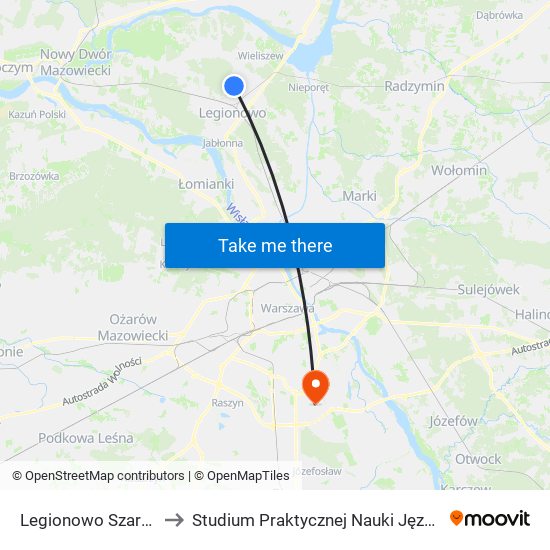 Legionowo Szarych Szeregów to Studium Praktycznej Nauki Języków Obcych (SPNJO) SGGW map