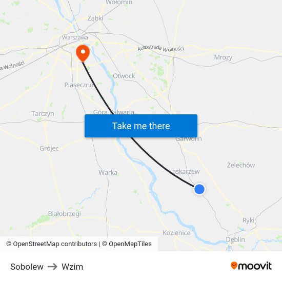 Sobolew to Wzim map