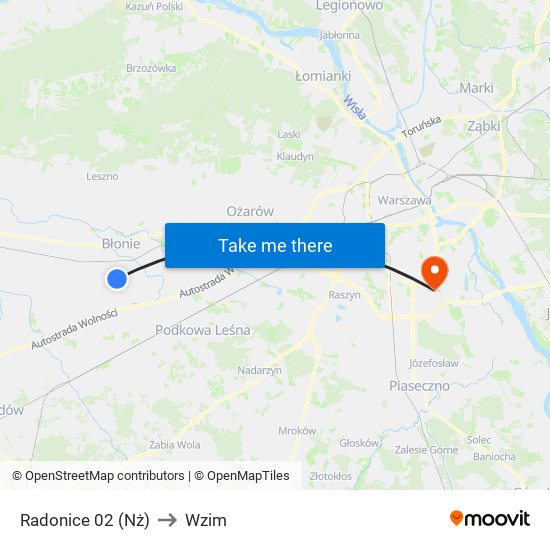 Radonice 02 (Nż) to Wzim map