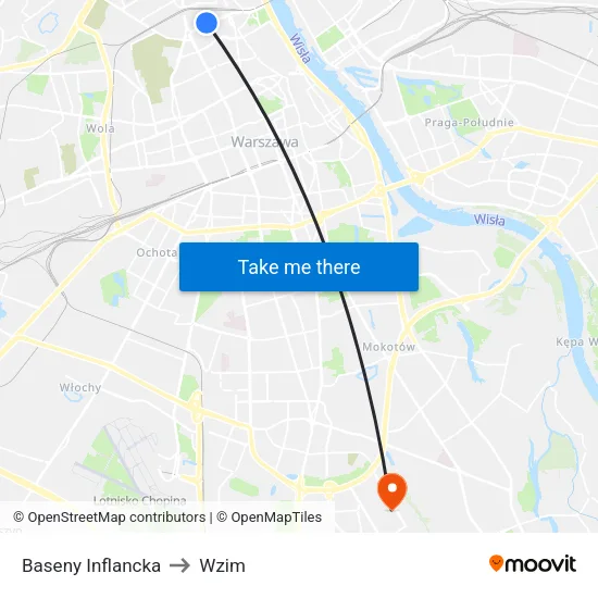 Baseny Inflancka to Wzim map