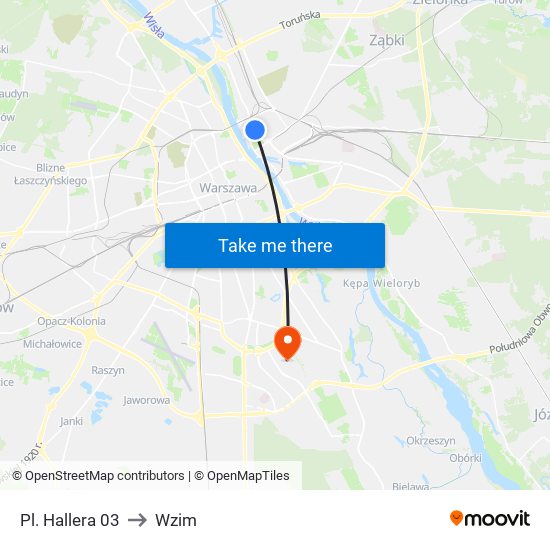 Pl. Hallera 03 to Wzim map