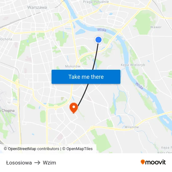 Łososiowa to Wzim map