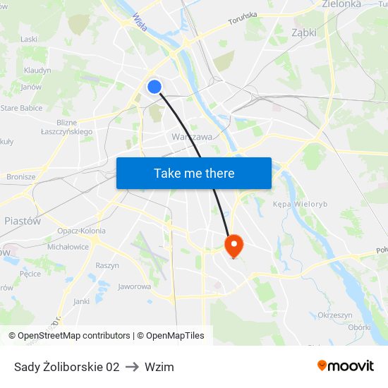 Sady Żoliborskie 02 to Wzim map