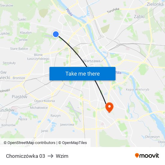 Chomiczówka 03 to Wzim map