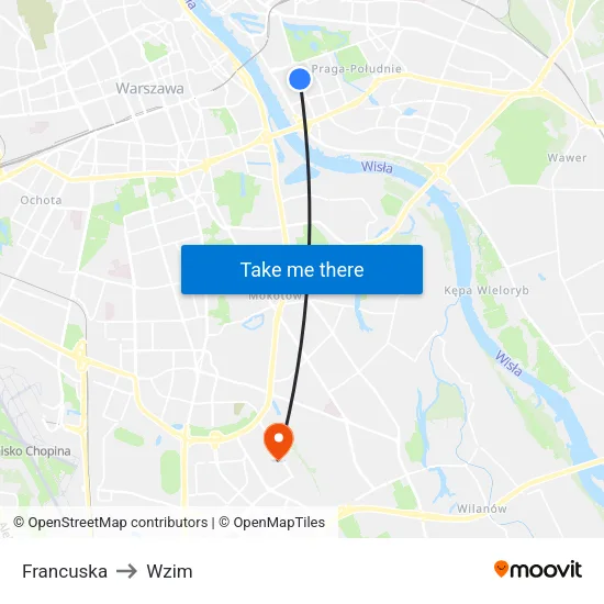 Francuska to Wzim map