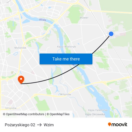 Pożaryskiego 02 to Wzim map