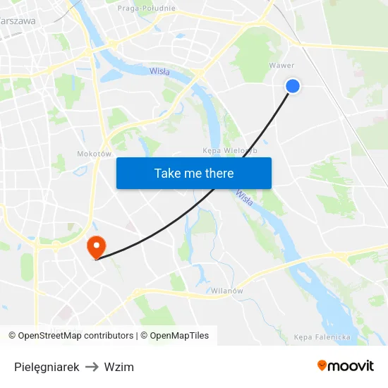 Pielęgniarek to Wzim map