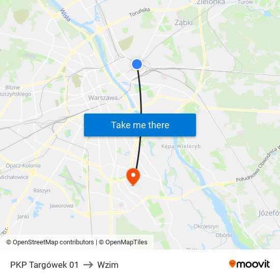 PKP Targówek 01 to Wzim map