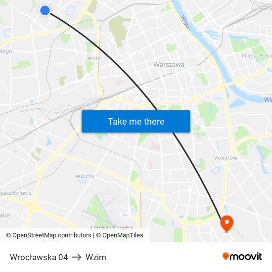 Wrocławska 04 to Wzim map