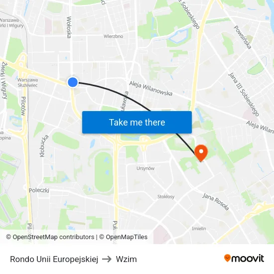 Rondo Unii Europejskiej to Wzim map