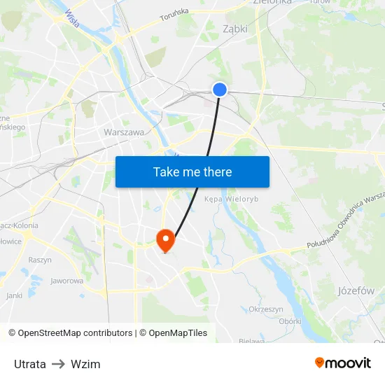 Utrata to Wzim map