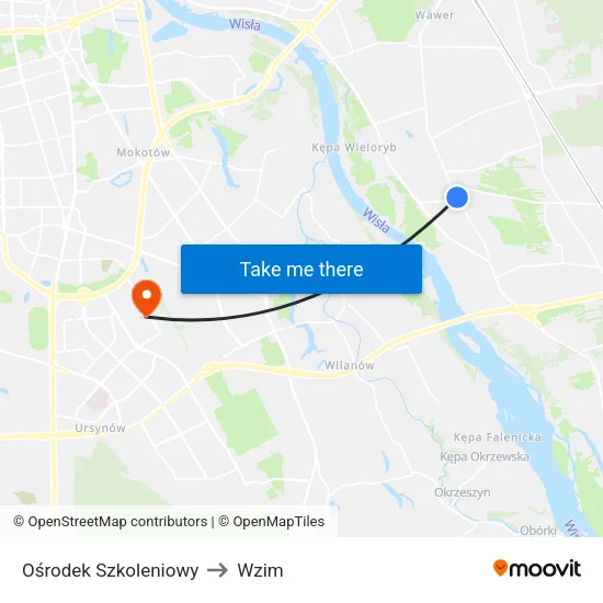 Ośrodek Szkoleniowy to Wzim map